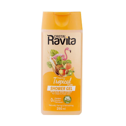 Cristal Ravita Shower Gel, Tropical Fruits & Aloe Vera, 250ml