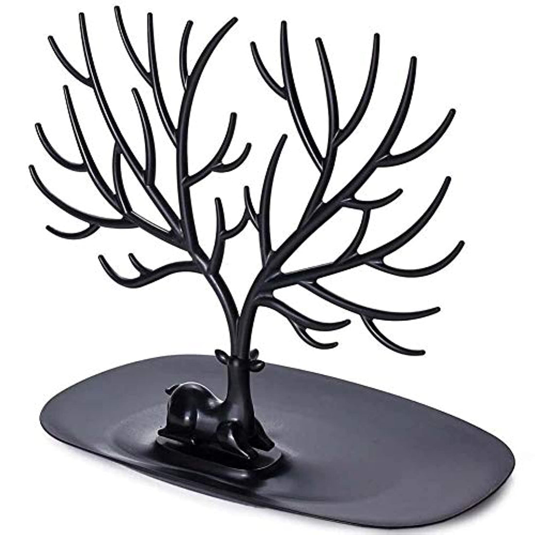 tree shape organizer and holder for men jewelry and accessories- Black