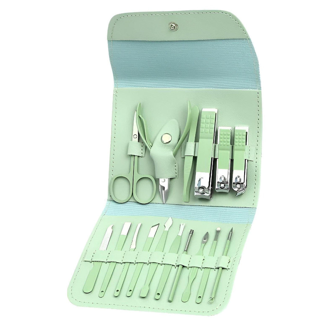 Personal Care Set - 16-Piece Nail Clipper Kit with Steel Files for Nail Art, Manicure, Pedicure, Suitable for Men and Women, Travel Friendly for Feet and Hands (color 1)