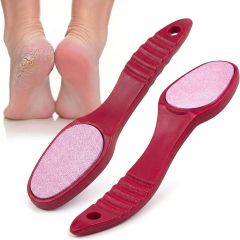 Double-Sided Foot File Foot Rasp File Dead Skin Remover Foot Scrubber Hard Skin Remover Foot Care for Wet and Dry Cracked Feet-1pc- (MULTICOLOR)