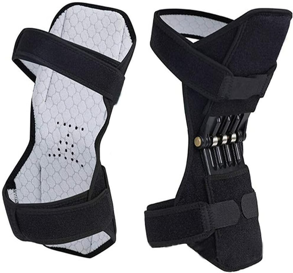 Breathable Knee Support Brace Set with Adjustable Fit, Non-Slip Sports Knee Straps for Workout Running Cycling, Joint Protection, Stability and Recovery Support (Pack (Single))