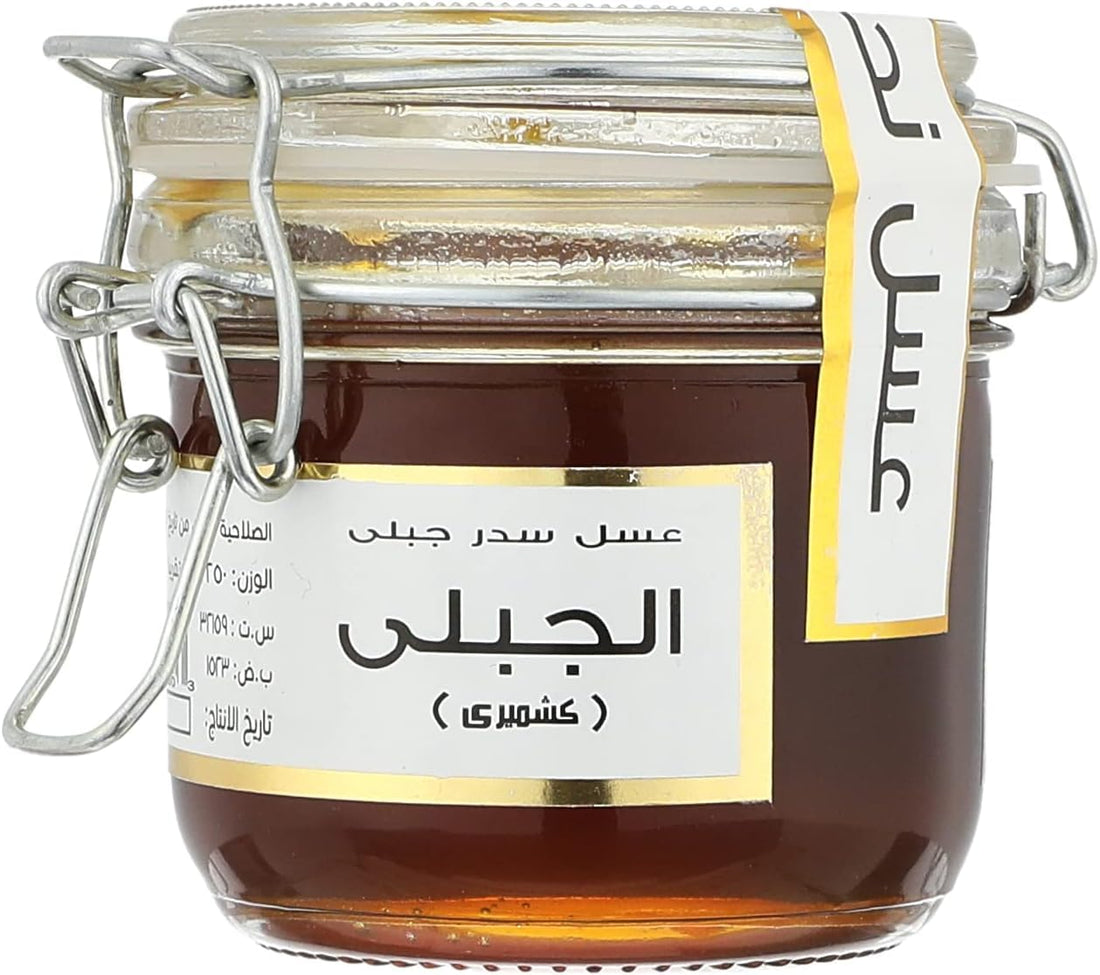 Aljabal Sidr Kashmiri Original Raw Unpasteurized Honey - Rich Taste & Natural Texture - 250 gm
