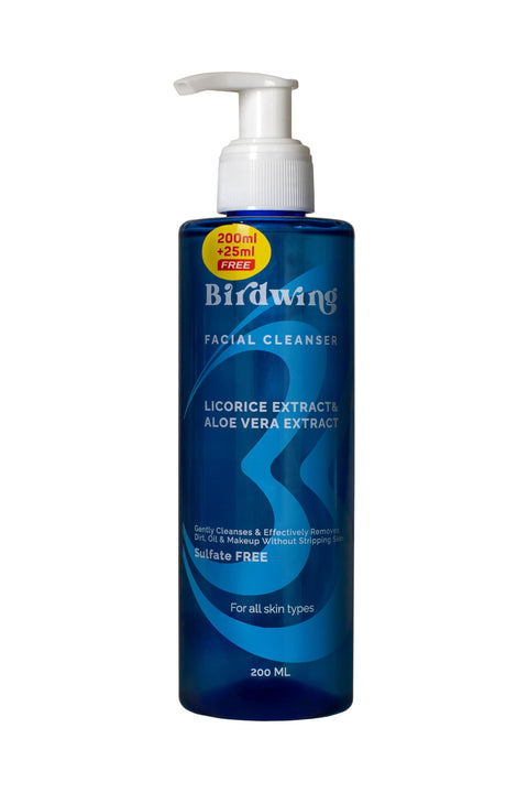 Birdwing Facial Cleanser with Licorice & Aloe Vera – Sulfate Free – For All Skin Types – 200 ml