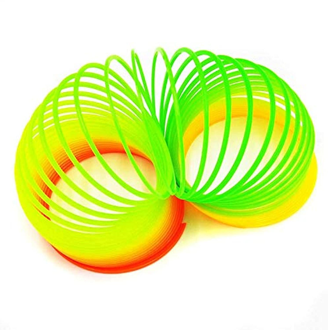 Fashion colorful rainbow spring plastic magic slinky funny development toy for children