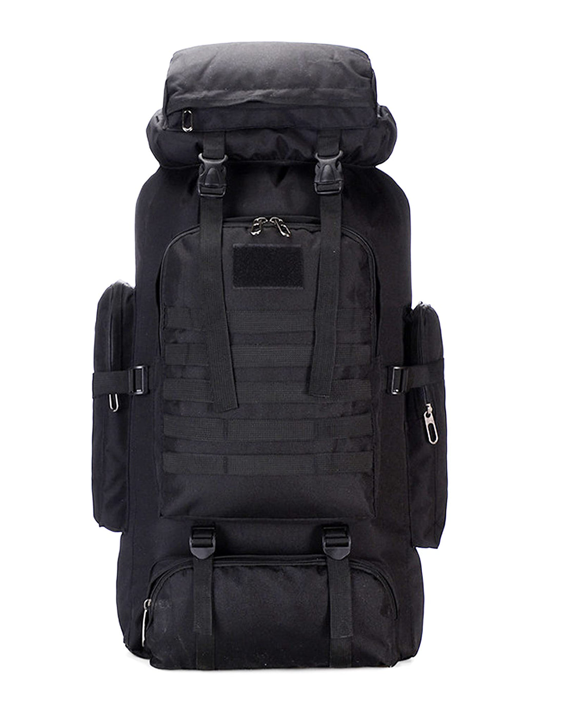 75L Hiking Backpack Outdoor Durable Camping Backpack Waterproof Large Capacity Travel Daypacks, Black,