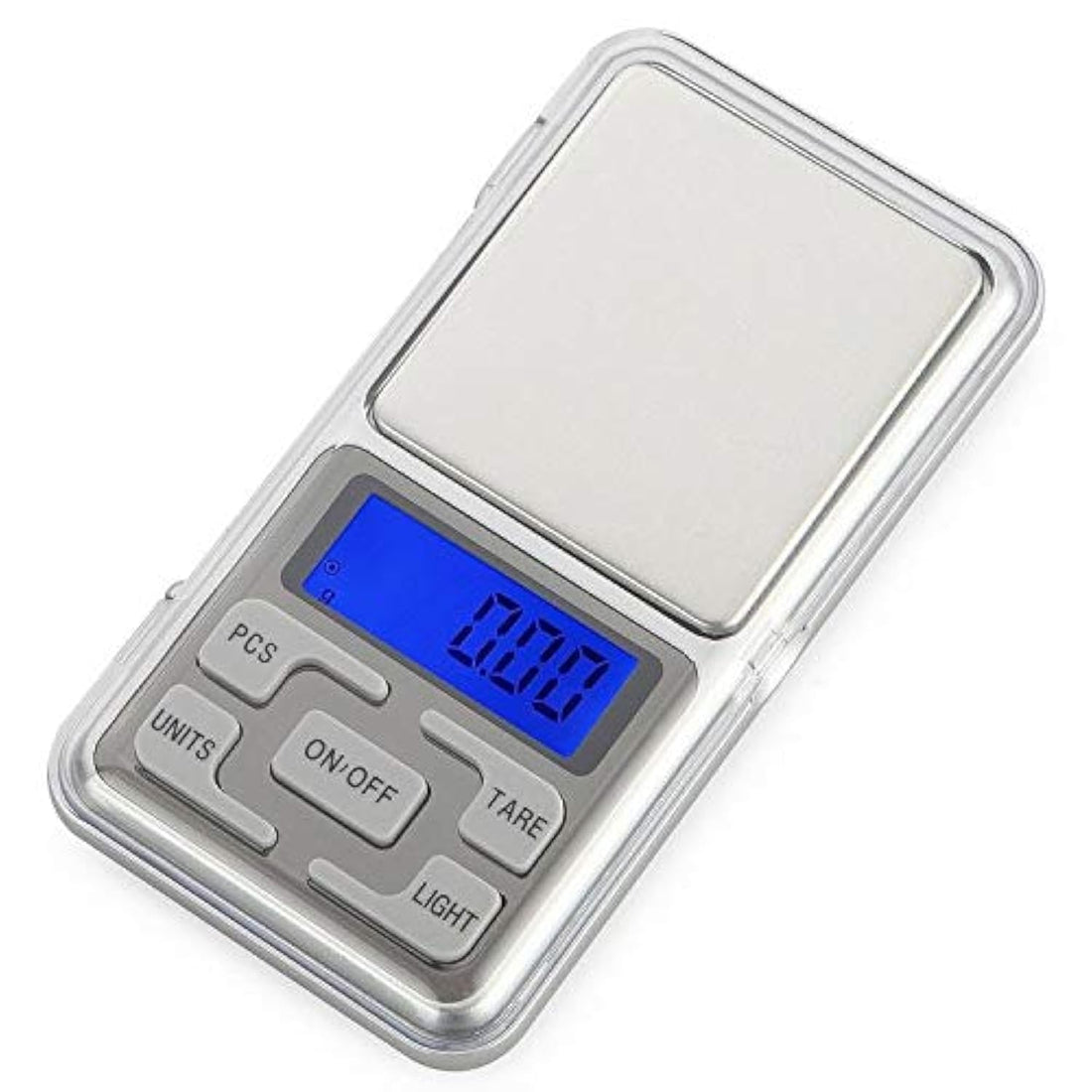 Mini Electronic Digital Pocket Scale Jewelry Weighing Balance Portable 500g/0.01g Counting Function Blue LCD g/tl/oz/ct