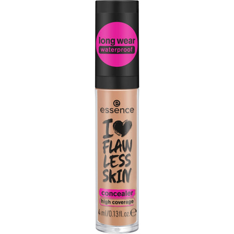 Essence I Love Flawless Skin Concealer 4 ml 60 Dark Sand Full Coverage Lightweight Formula Corrects Imperfections and Brightens Under Eye Dark Sand