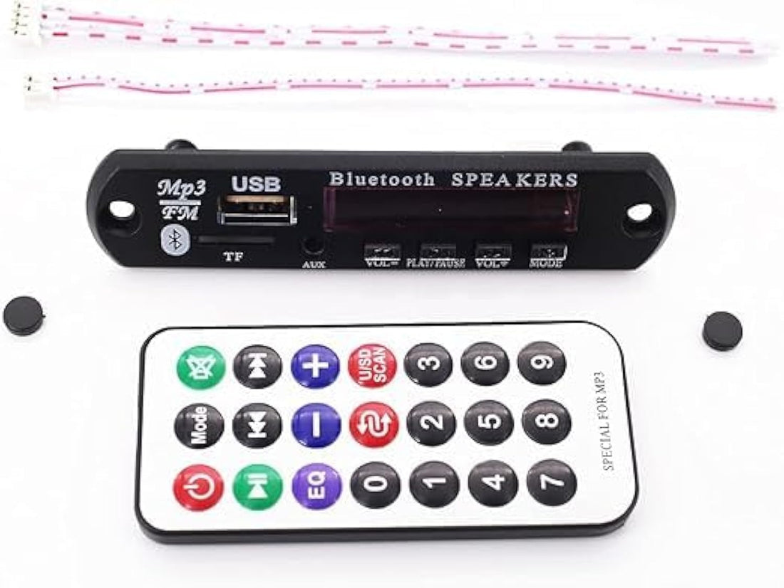 12V MP3 Player WMA Decoder Board Audio AUX Module Hands-Free USB TF for Car