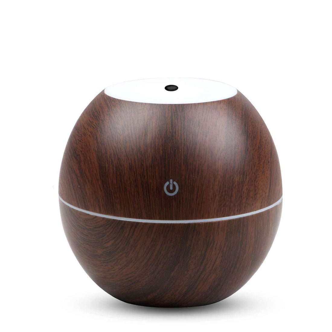 Allin Exporters 130 ml USB Mini Aromatherapy Diffuser with 3 Color Changing DC 5V LED Lights Air Purifier Ultrasonic Humidifier for Car Office & Home Baby (1Pc)