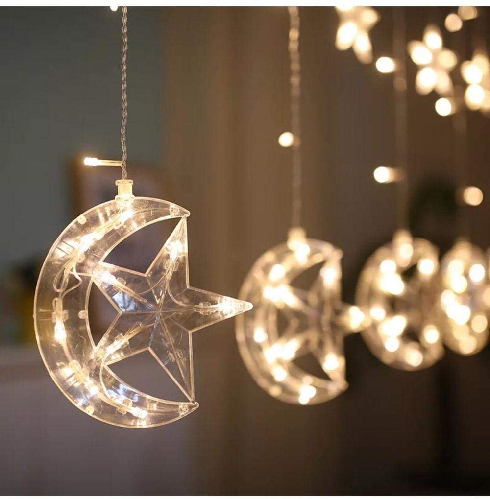 138leds 250cm Plug-In Fairy Lights With 8 Modes For Ramadan & Birthday Party