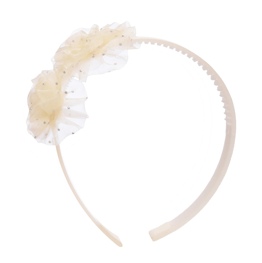 Daphane Plastic Headband for Girls - Cream