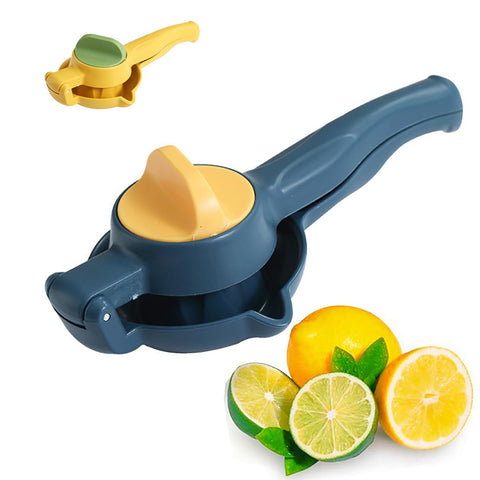 Kytasryl Juicer Citrus Lemon Squeezer, New Upgrade Fruit Juicer With Rotation Button, Rotating For More, Professional Hand Juicer Kitchen Tool (Blue)