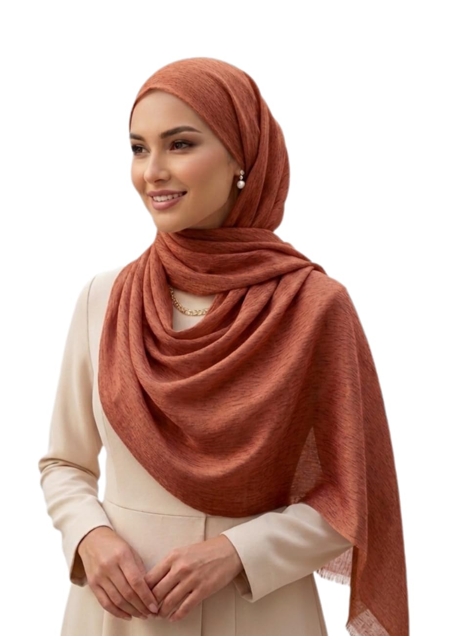 MAPKA Premium Hijab, Jersey Fabric, Solid Pattern, 2.75 Meters, Soft and Breathable, Islamic Headscarf, for Daily, Party, College Use