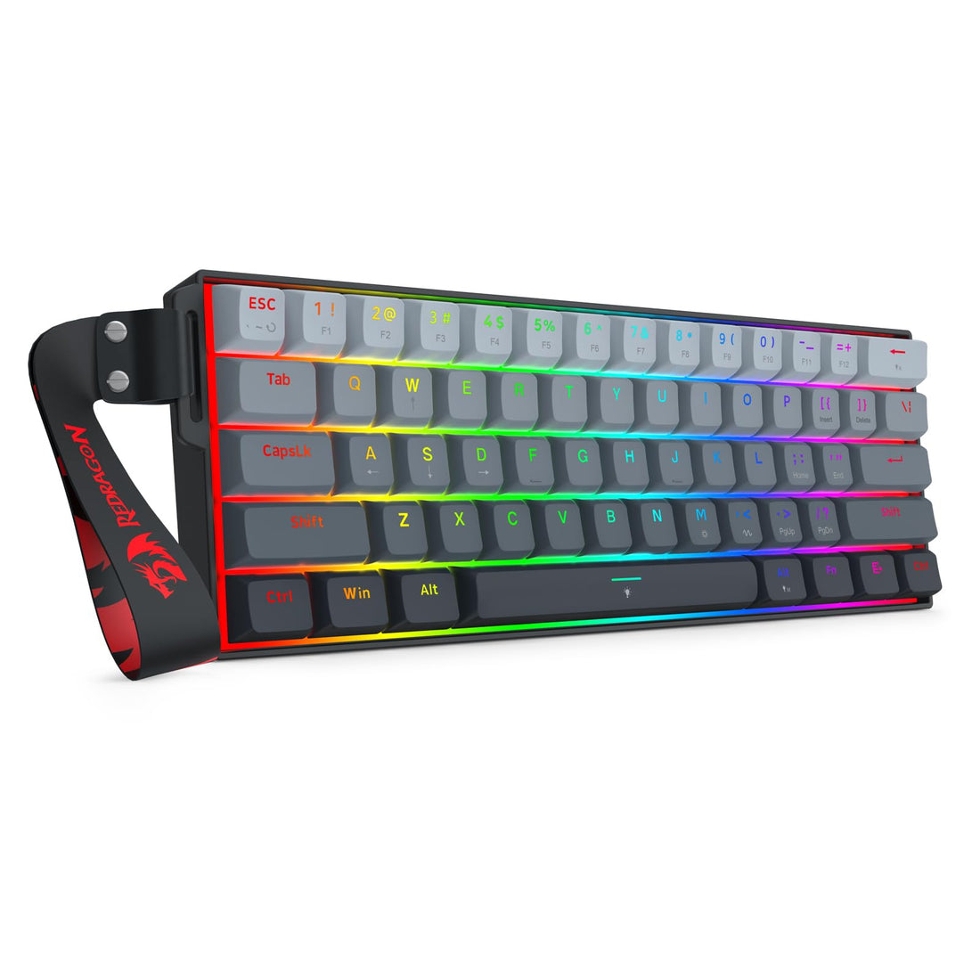 REDRAGON K617 Fizz Magnetic+ Wired 60% RT Magnetic Switch Gaming Keyboard, Black, RGB