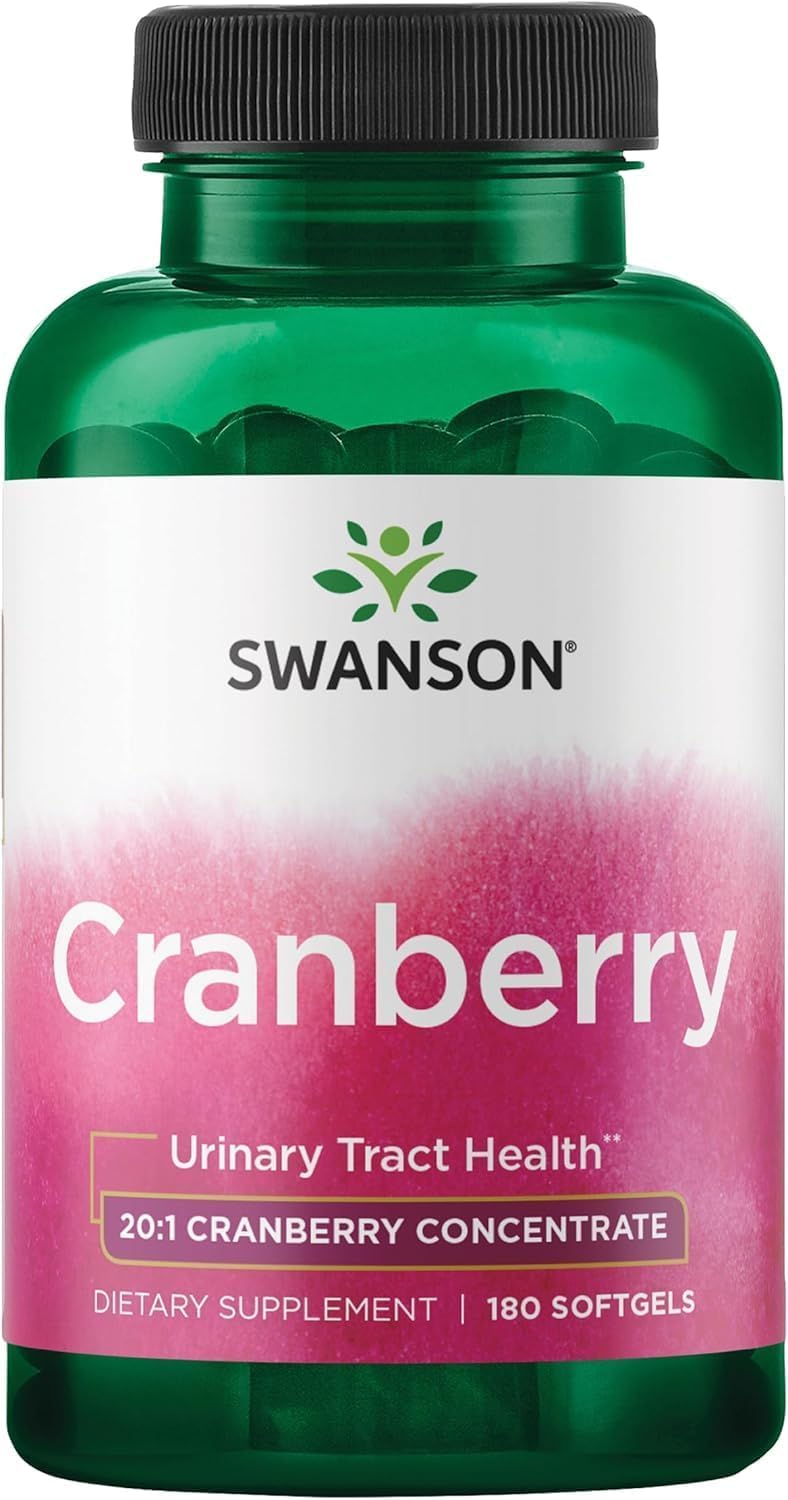 Cranberry Concentrate | 180 Softgel | Herbal Wellness & Daily Balance | Non-GMO & Gluten-Free