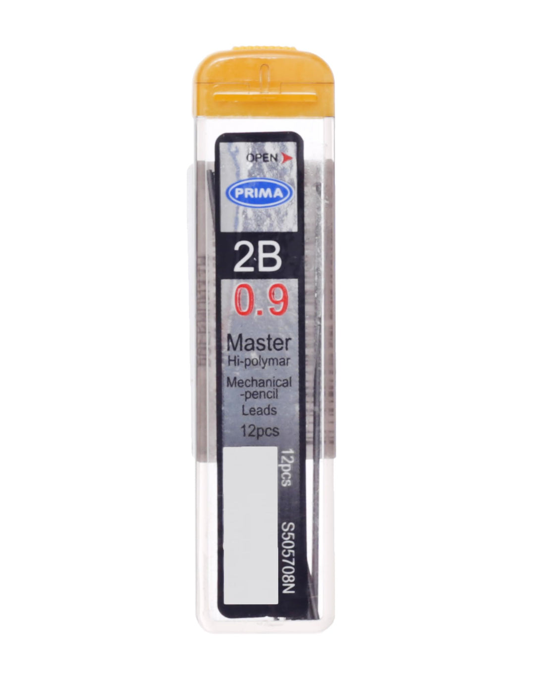 Prima 2B 0.9 Mechanical Pencil Leads 12 Tubes Robust Refills for Bold Artistic and Technical Work