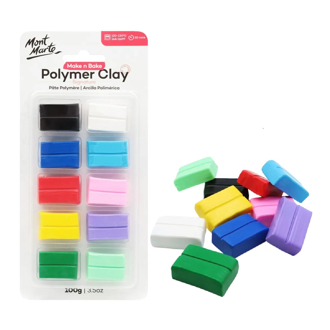 Make n Bake Polymer Clay Signature 100g (3.5oz) 10pc
