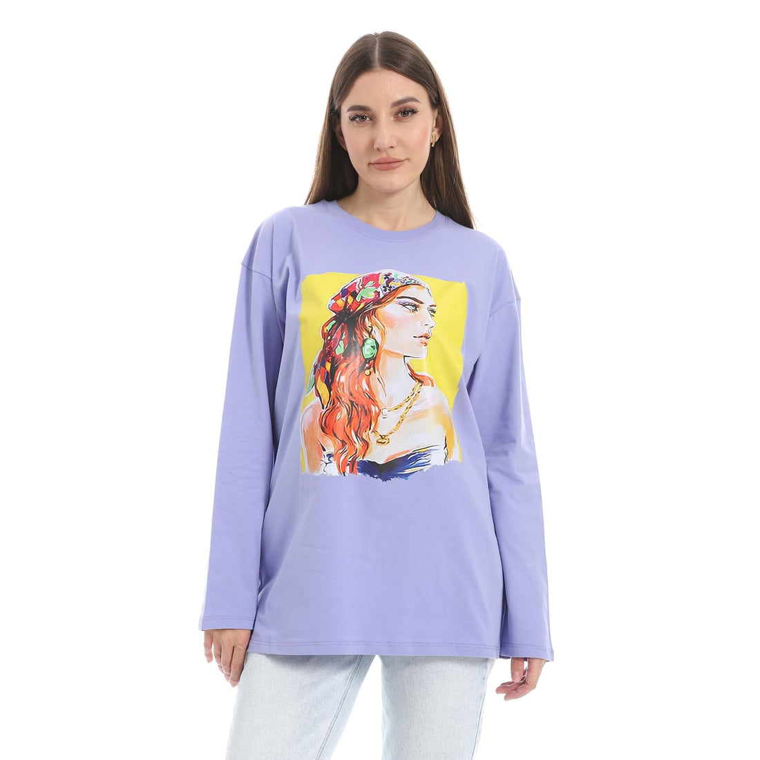 Andora Womens Comfy long selevee Printed Western (pack of 1)