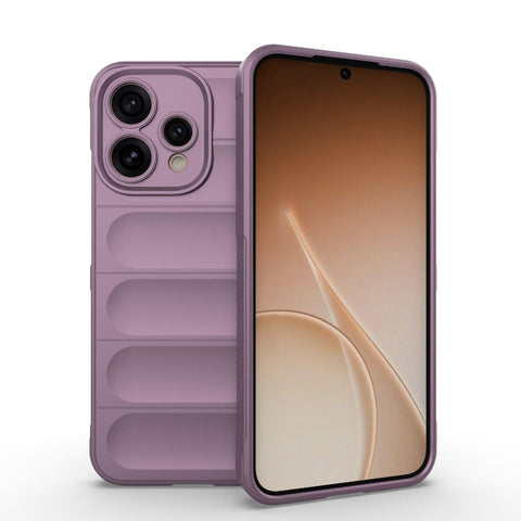 phone case cover Magic Shield TPU + Silicone UNBLACK Shockproof Phone Case compatible with Oppo Reno 15 5G (Purple)