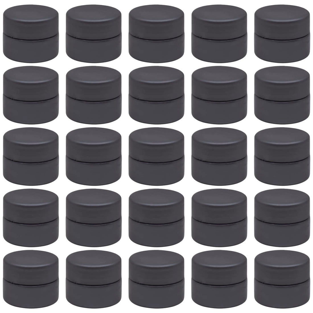 FUNNY 20pcs Plastic Jar Grey Color 20ml Empty Jar with Lid Plastic Healthy Refill Any Travel Tins Products Round Empty Tins