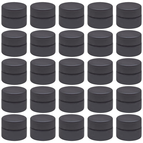 FUNNY 20pcs Plastic Jar Grey Color 20ml Empty Jar with Lid Plastic Healthy Refill Any Travel Tins Products Round Empty Tins