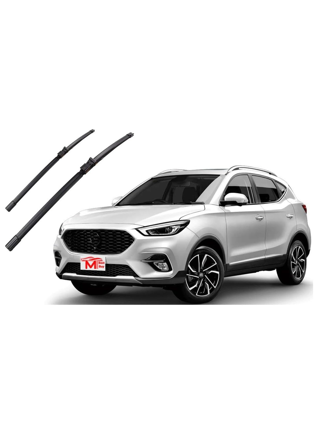 Wiper Blades Compatible with MG ZS, 24 and 14 Inch, All Season Natural Rubber, 2-Piece Set