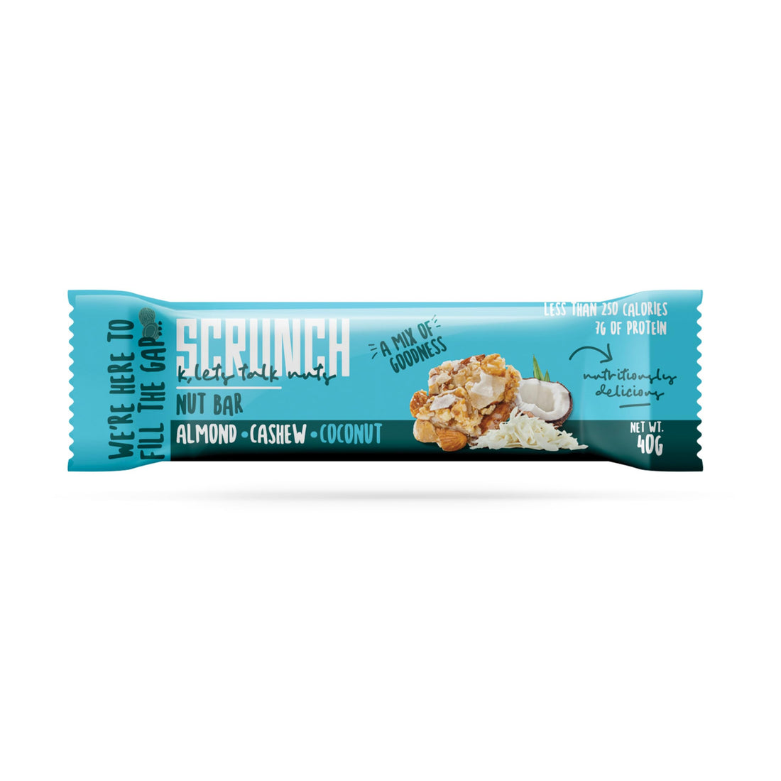 Scrunch - almond, cashew and coconut bar 40g