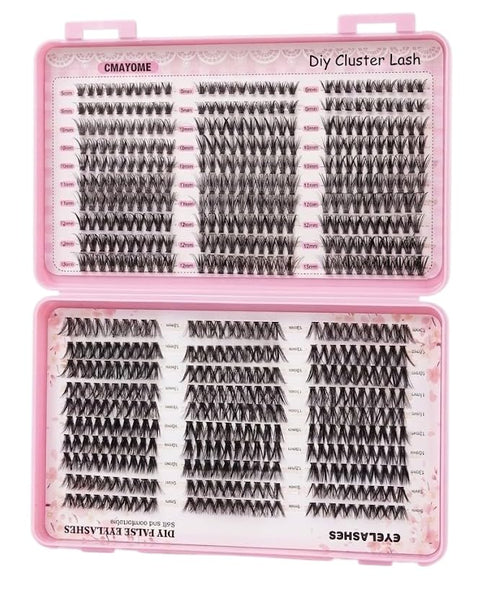 LAHES 660PCS - Extensions Individual Lash Volume 6D mink - FREE EYELASHES - Natural Eyelashes -ONE BY ONE (40D+30P-9 TO 13 MIX)