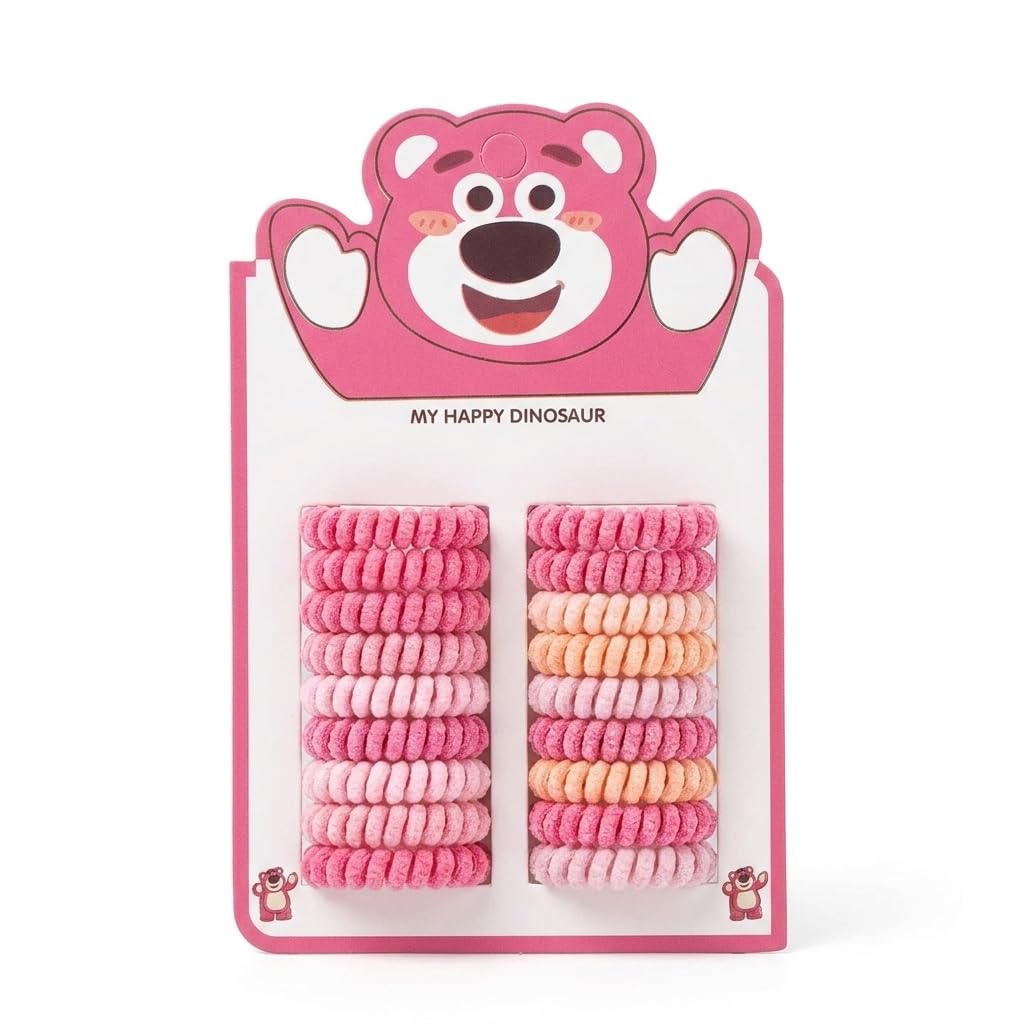 Catch Up Kids Mini Elastic Hair Ties Set for Girls – Cute Animal Shape Hair Bands Card, Small Soft Stretch Ponytail Holders, Lightweight Daily Hair Accessories for Children