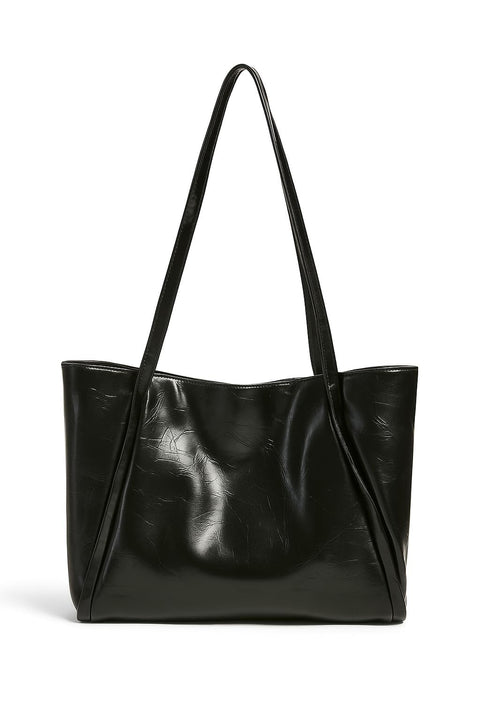 Women's Leather Shoulder Bag | Large Capacity for School, Work, Travel & Everyday Use | Elegant with Long Straps | Lightweight & Durable Design