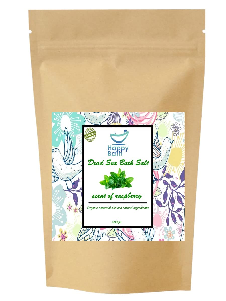 100% Natural Dead Sea Salts for Soaking, Relaxation, and Detoxification of Skin, 600 gm, scent of Mint