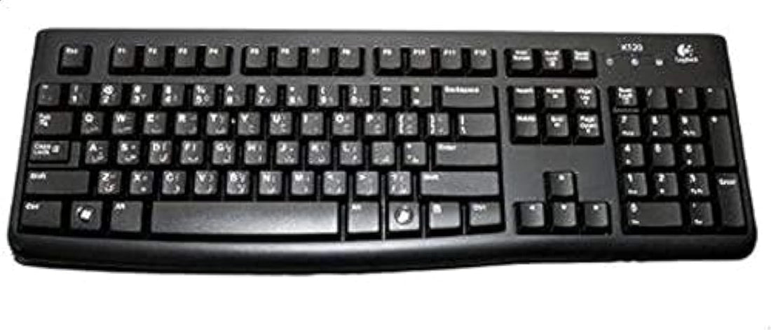 Logitech K120 Arabic Keyboard, Black
