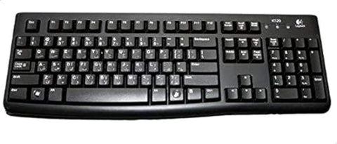 Logitech K120 Arabic Keyboard, Black