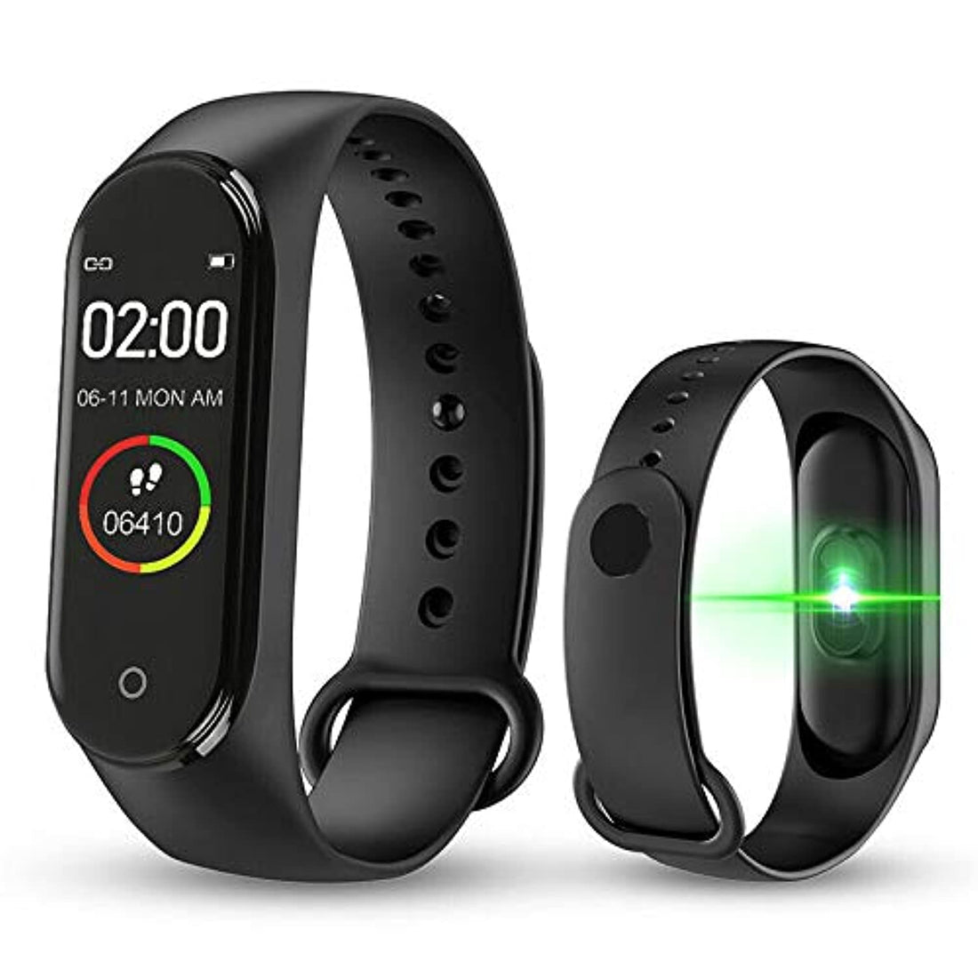 Zee M4 Smart watch Bracelet Waterproof Bluetooth Wristband and Heart Rate Monitor Fitness Tracker (Black)