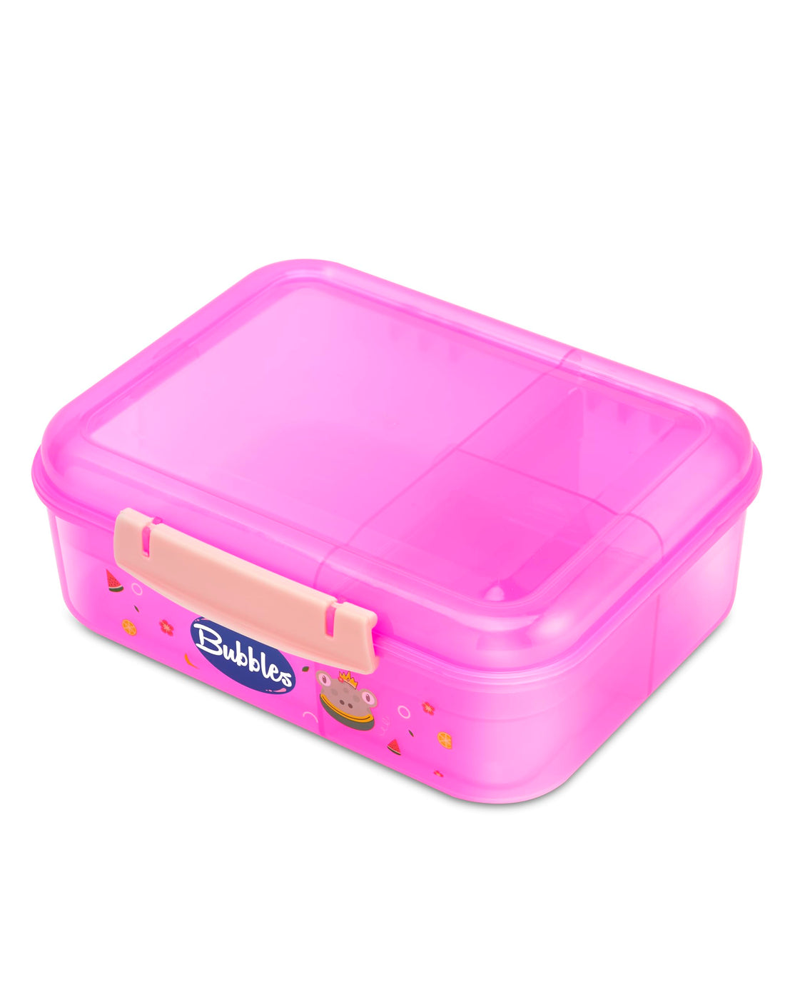Bubbles Hero 4-Compartment Leak-Proof Lunch Box - Ideal Portion Sizes children and adults Durable, Drop-Proof, Dishwasher Safe, BPA-Free, & Made with Food-Safe Materials (rose) 1.65 litre capacity