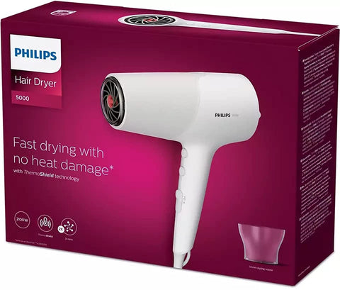 Philips Series 5000 Hair Dryer with ThermoProtect Technology 2100 Watts - BHD500