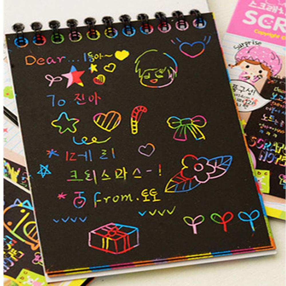 Other Generic Drawing Toys Large Magic Color Scratch Note book Paper