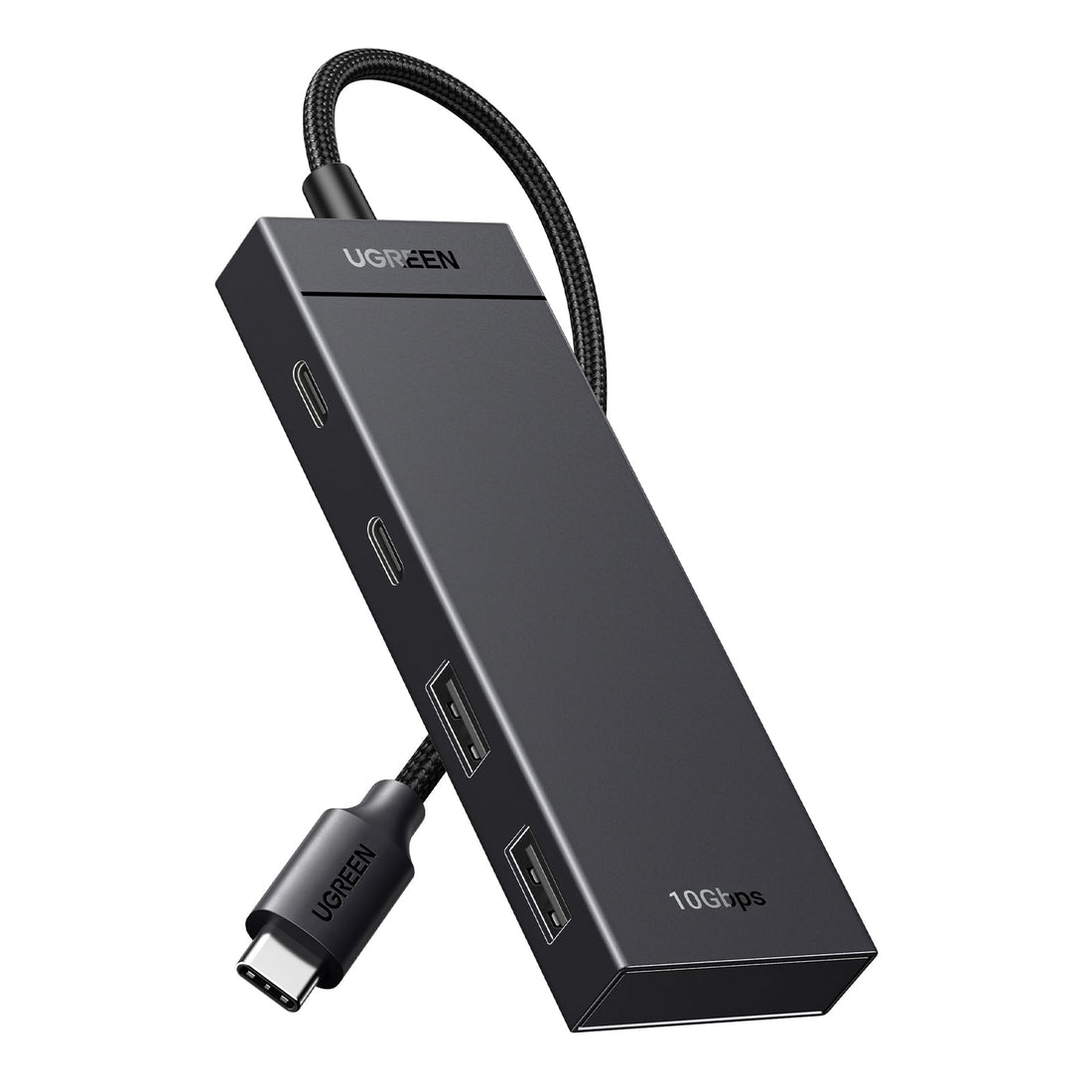 UGREEN USB C Hub 10Gbps, 4-Port Adapter with 2 x USB C 3.2 and 2 x USB A 3.2, High Speed for Laptops, Smartphones, Tablets