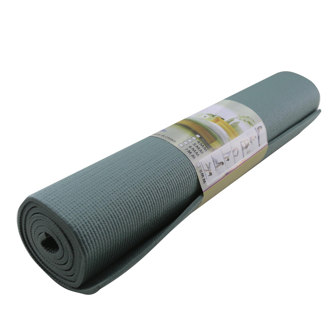 Yoga Mat10mm Thick Non-Slip Fitness Mat with Carry Bag – Olive Color for Yoga, Pilates & Stretching