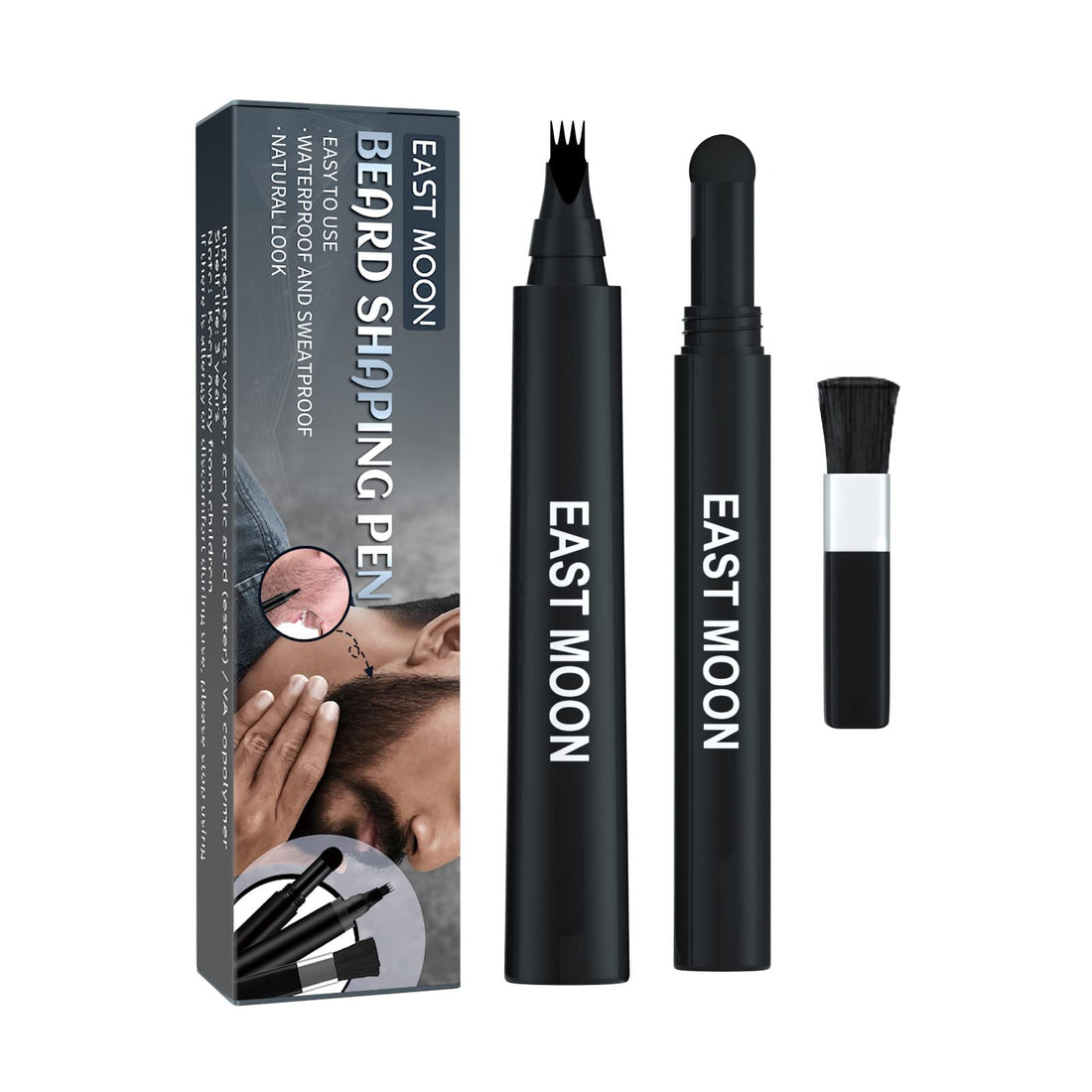 fashion mania Beard Pencil Filler, Barber Styling Pen Waterproof Proof, Sweat Proof, Long Lasting Solution, Natural Finish, Effective Enhance Facial Hair