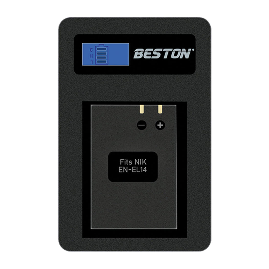 Beston Single Charger for Nikon EN-EL14 Batteries ensures fast and reliable charging of Nikon EN-EL14 batteries, keeping your Nikon camera ready to go.