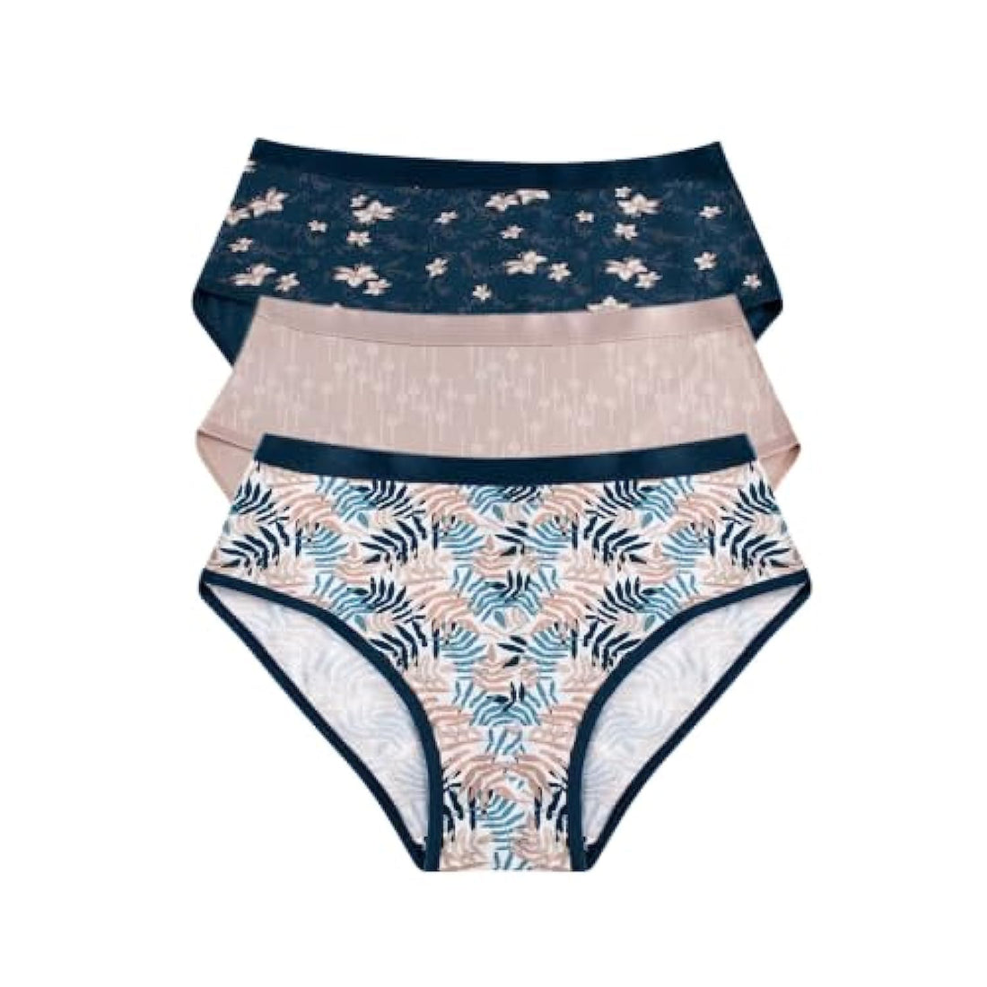Milk Womens Wo'S Pack Of 3 Printed Brief Panties XxxXL Multicolor