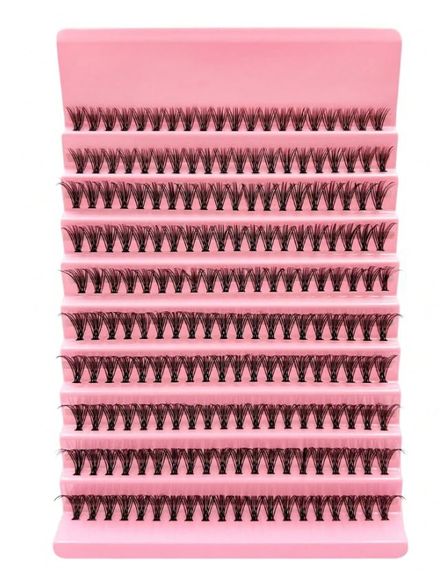SHE LASHES -200 PCS - Extensions Individual Lash Volume 6D mink - FREE EYELASHES - Natural Eyelashes 6D - 40P-0.07-12mm- D-ONE BY ONE