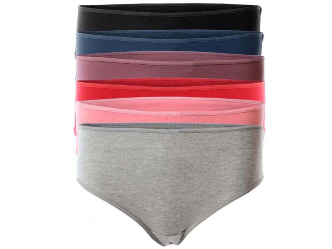 Set Of (6) Soft Plain Midi Panties