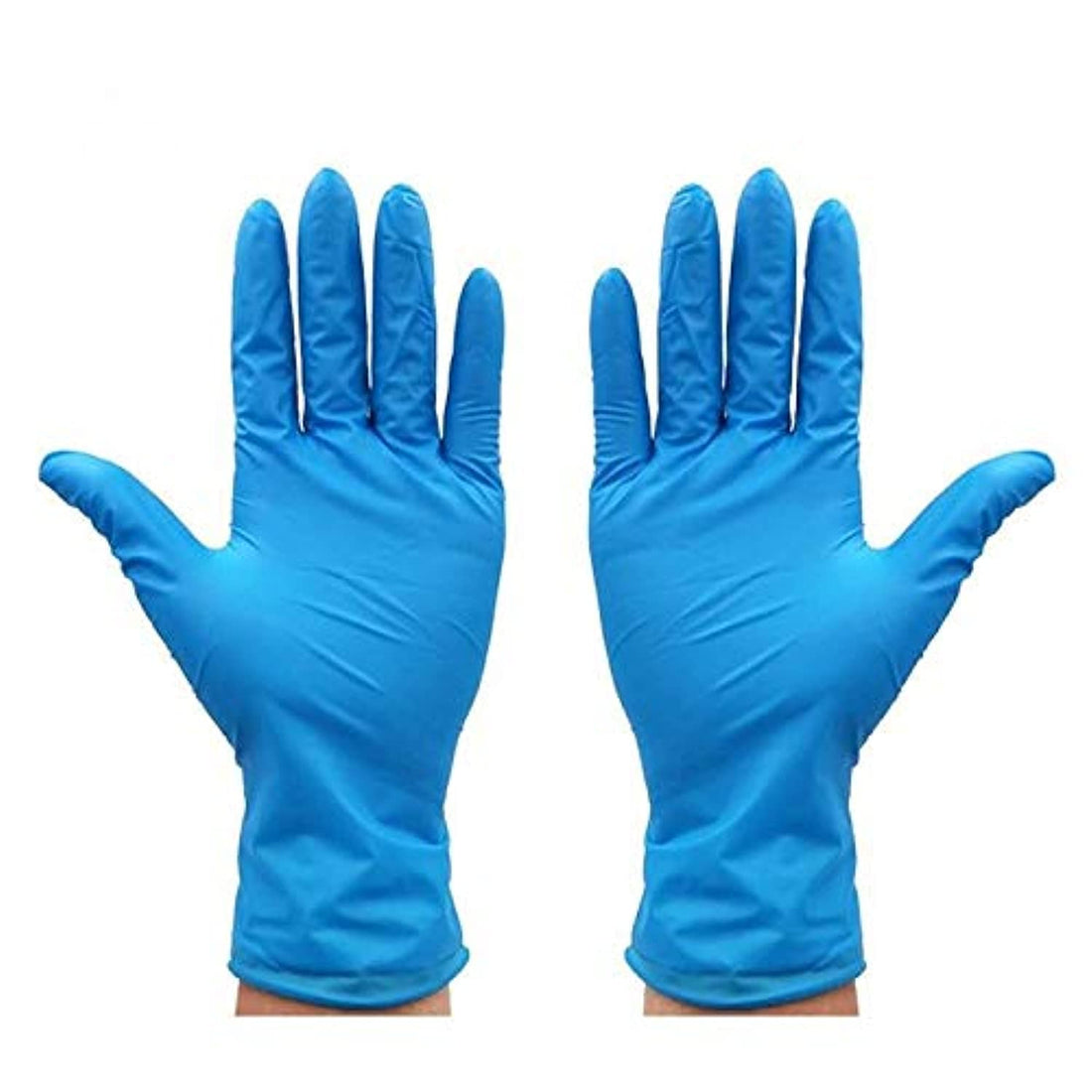 Nitrile examination gloves-powder-free, non-sterile, disposable, food safe, indigo blue, convenient dispenser packaging, 100 gloves per group