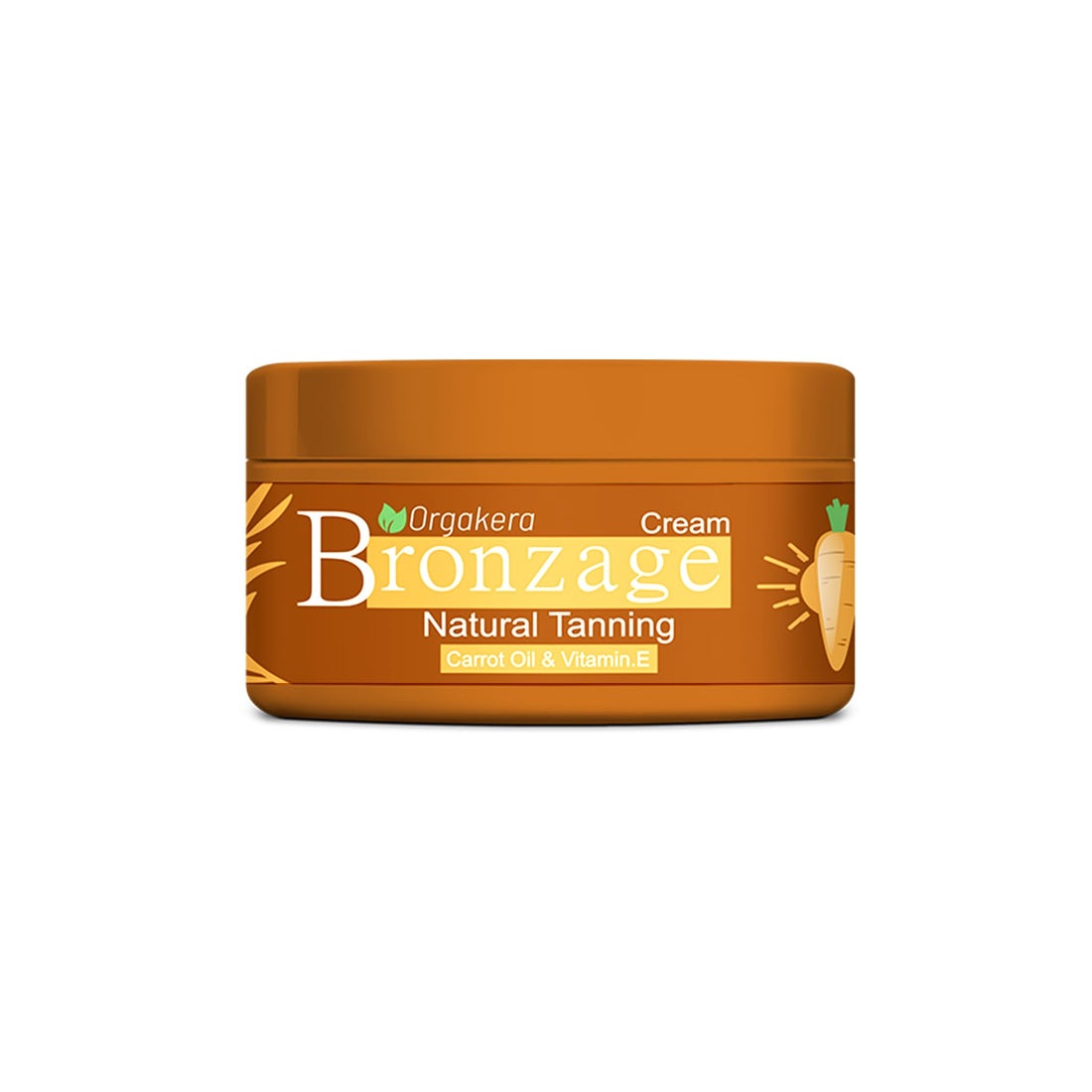 Orgakera Bronze Cream for Face & Body – Moisturizing Bronzing Cream with Aloe Vera, Argan Oil & Shea Butter for Natural Glow & Radiant Skin 150ml