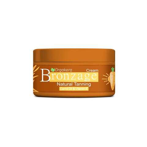 Orgakera Bronze Cream for Face & Body – Moisturizing Bronzing Cream with Aloe Vera, Argan Oil & Shea Butter for Natural Glow & Radiant Skin 150ml