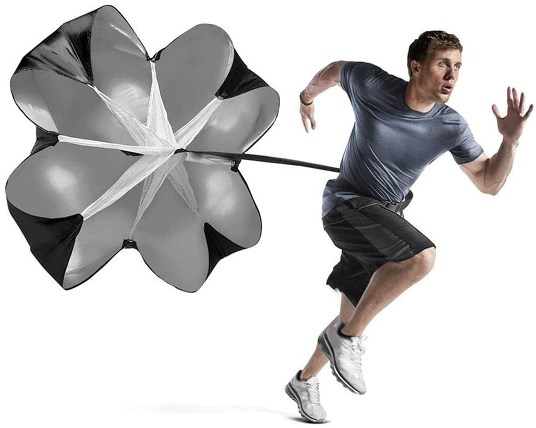 58 inch speed training parachute, cute resistance parachute chute, sports and leisure, sports, football, training equipment