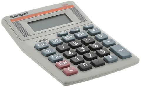 Catiga dk-023 electronic calculator two power and 12 digits with plastic keys for office and school - multi colour