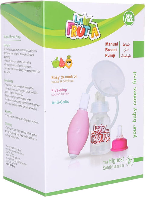 La Frutta Manual Breast Pump – Pink – 0+m – pack of 1